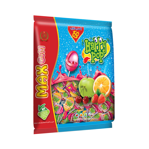 Happy Pop Mix Fruit Max with Gum Bag 18gm